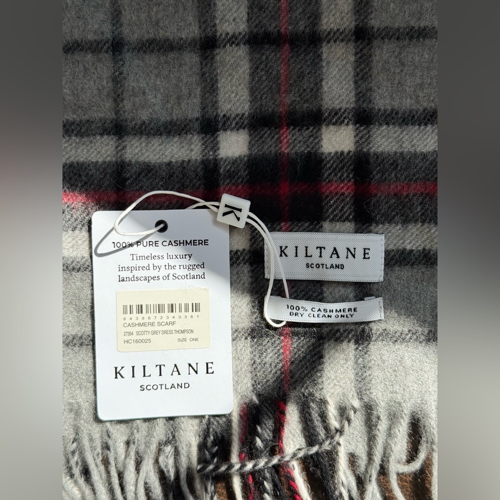 Kiltane Scotland 100% Cashmere Scarf - Picture 3 of 4